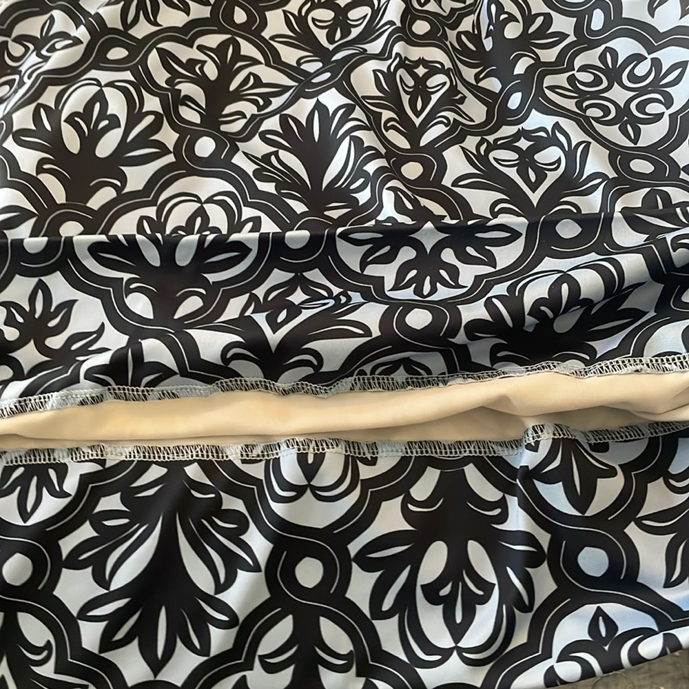 Gretchen Scott Designs Blue and Black Patterned Dress - Picture 11 of 14